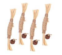 CORHAD 4pcs Cat Chewing Stick Toy Interactive Molar Plaything Bite-resistant Cat Teething Toy for Kittens Lightweight Chew Sticks for Indoor Play Exercise