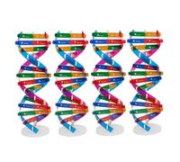 CORHAD 4pcs Dna Double Helix Structure Model Kit Sturdy Educational Biological Genes Teaching Tool for School Science Lab DIY Human Gene Learning Aid
