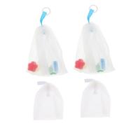 CORHAD 4pcs Foaming Soap Pouches for Face Cleansing, Pe Material Soap Saver Nets, Quick Bubble Creation, Keeps Skin Bright and Smooth, for Household Use