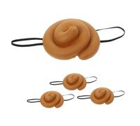 CORHAD 4pcs Funny Simulation Poop Hat Prank Costume Props for Adults and Party Essential Game Accessory for Halloween and Birthday Joke Pranks