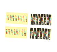 CORHAD 4pcs Guitar Fretboard Stickers Notes Guitar Scale Stickers for Beginner Guitarists to Learn Chords and Scales Fingerboard Random Color