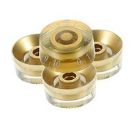 CORHAD 4pcs Guitar Volume Control Knob Accessory High Hardness Acrylic Guitar Part Replacement