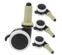 CORHAD 4pcs High Chair Replacement Wheels Plastic Swivel Castors for Floors Easy Install Safety-ensured High Chair Accessories for Seating Random Color