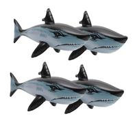 CORHAD 4pcs Inflatable Shark Pool Party Favors PVC Water Playthings Bright Color Lightweight for Beach Celebration Festival Games