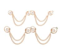 CORHAD 4pcs Jeans Waist Tighteners Pant Waist Button Zinc Alloy Metal Button No Burr Smooth Surface Appearance