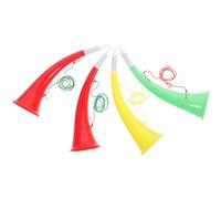CORHAD 4pcs Kids Trumpet Horn Toy Set Fun Musical Cheer Props for Boys and Girls Random Colors for Football Parties and Stage Performances