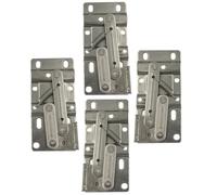 CORHAD 4pcs Kitchen Cabinet Hinges Drop Leaf Support Small Hinges 45 Degree Iron Silver Rust-Resistant Thickened Rivets for DIY Crafts and Repair Worn-Out Furniture