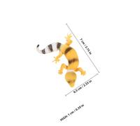CORHAD 4pcs Miniature Gecko Models Soft Simulation Animal Figurines Educational Reptile for Imaginative Play and Learning