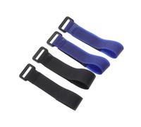 CORHAD 4pcs Noise Free Poultry Collars Nylon Flexible Neck Bands, Crowing Proof Rooster Anti-noise Collars for Farm Chickens and Ducks, Blue and Black Set for Safe Noise Control