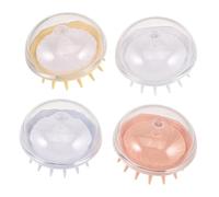 CORHAD 4pcs Pet Bathing Comb for Dogs Cats Grooming Massage Brush Short Haired Dog Brush Long Haired Cat Scrubber