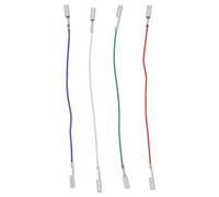 CORHAD 4pcs Phono Cartridge Leads Replacement Wires - Red White Blue Green Turntable Headshell Audio Cartridge Cable Vinyl Player Connection Phonograph