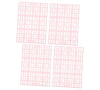 CORHAD 4Pcs Plastic Rabbit Cage Floor Mats with Hollow Design for Urine Drainage Wear-resistant Foot Pads for Small Pet Hutches and Bunny Accessories