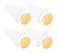 CORHAD 4pcs Plush Trap Filter Washing Machine Lint Remover for Clothes Hair Catcher Washer Machine Laundry Pet Hair Remover for Laundry Balls Lint Trap Yellow Polyester
