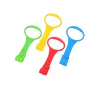 CORHAD 4pcs Pull Rings for Cot PP Material Stand-up Handles for Grasping and Safety Easy to Install Crib Hanging in Colors