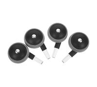 CORHAD 4Pcs Silent Walker Wheels Replacement Sturdy Wear-Resistant Detachable Stem Casters for Stroller Front Wheel Spare Parts, Suitable for Carriage and Walkers