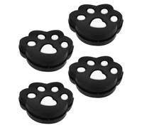 CORHAD 4pcs Silicone Tennis Dampeners for Tennis Racket with Portable Shock Absorption Black Vibration Absorbers