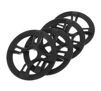 CORHAD 4pcs Thickened Bicycle Chainring Protector Cover with Screws Black Sprocket Guard for Mountain and Road Bikes Full Mud and Lightweight Crankset Guard