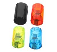 CORHAD 4pcs Ukulele Finger Shaker Set Plastic Sand Bells Colorful Percussion Instruments Accessories for Guitar Mandolin Banjo Music Bands and Performances