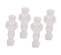 CORHAD 4Pcs White Resin Foosball Dolls Soccer Table Accessories Football Machine Supplies for Standard Table Football Rod Replacement