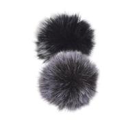 CORHAD 4pcs Wireless Microphone Cover Wind Muff Set for Mini Clip-on Lavalier Mic, Plush Fabric Pop Filter with Wind Noise Reduction, for Speeches and Interviews
