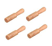 CORHAD 4pcs Wooden Singing Bowl Mallet Set for Meditation and Yoga, Fine Workmanship Synthetic Material Striker Sticks, Practical Accessories for Sound Bowls