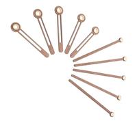 CORHAD 5 Sets Replacement Clock Hands Kit Wall Clocks Movement Hands Meticulously Polished Secure Fit Walnut Wood Brass Sleeves Unique Elegant Design Home Art Decor