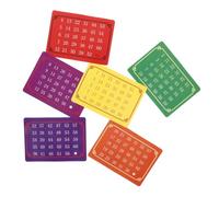 CORHAD 5 Sets Telepathic Number Cards Interactive Mind Reading Trick for Stage and Party Supplies Mental Calculation Cards for Telepathic Tests and Interactive Perspective Games