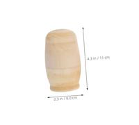CORHAD 5 Sets White-breasted Russian Nesting Birthday Drawing Blank Matryoshka Nesting Doll Blanks Russian Doll for DIY Matrioska Model Christmas Wooden