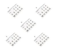 CORHAD 5 Sheets Removable Handpan Drum Scale Stickers Black Number Design for Easy Learning Ethereal Drum Note Labels for Beginners Training Percussion Note Decals for Music Education