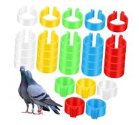 CORHAD 500pcs Poultry Leg Bands Chicken Identifying Rings for Ducks Geese Bantam Guinea Pigeons and Gamefowl Wear-resistant High-visibility Identification Tags