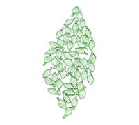 CORHAD 50pcs Mini Acrylic Leaf Pendants Lightweight DIY Jewelry Charms for Necklaces Bracelets Earrings Realistic Leaf Design for Crafting and Creative Projects