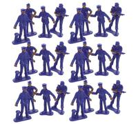 CORHAD 50pcs Realistic Figurines Set for Sand Table Landscape Accessories Miniature Policeman Models for Garden Decoration Portable Tabletop Statues for Role Play and Collectibles