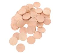 CORHAD 50pcs Round Natural Wood Slices Unfinished Concave Wooden Discs for DIY Craft Decoration Smooth Safe Edges Versatile Home Festival Ornament Supplies