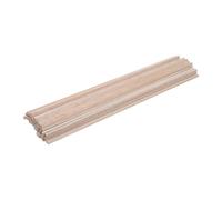 CORHAD 50pcs Square Dowel Rods for Crafting - 1/5" x 12" Balsa Wood Strips - Hardwood Sticks Unfinished & Cuttable for DIY Projects Crafts Decorations