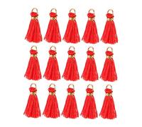 CORHAD 50pcs Tassel Pendant Tassel Keychain Lobster Clasp Tassel Backpack Ornaments Diy Tassel with Hook Small Silk Tassels Key Chain Red Bracelet Tassel for Diy Rayon Curtain