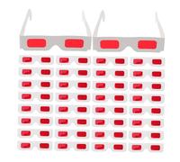 CORHAD 50pcs Valentine's Day Glasses Red Party Sunglasses for Home Use Classroom Rewards Birthday Party Supplies Fun for Various Events