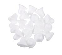 CORHAD 50pcs White Polystyrene Jingle Bell Shaped Foam 5cm DIY Craft Moulds for Christmas Handmade Ornament and Candy Projects