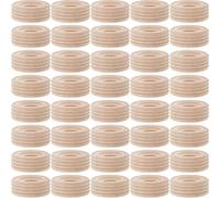 CORHAD 50pcs Wooden Wheels for DIY Car Models Solid Craft Wheels for Handmade Vehicles Educational Stem Teaching Tools for Boys and Creative Projects