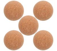 CORHAD 5Pcs 36Mm Foosball Cork Balls Table Soccer Ball Replacement Set Table Football Accessories for Quiet Play