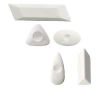 CORHAD 5pcs Creative Drawing Art Eraser for Artists and Students, White Rubber Pencil Eraser with Minimal Residue, Compact Design for Writing and Art Sketching, for Painting and Highlight