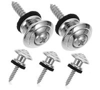 CORHAD 5pcs Metal Guitar Strap Lock Button Pin for Electric Acoustic Bass Straps