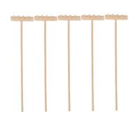 CORHAD 5pcs Miniature Sand Garden Rakes for Sand Tray and Sandbox Mini Desk Gardening Tools Set for Home Crafting