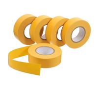 CORHAD 5pcs Non-adhesive PVC Flagging Tape Yellow Hazard Ribbon Work Area Marking Tape for Construction Engineering Safety Boundary Warning