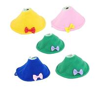 CORHAD 5pcs Protective Bird Neck Collar Anti-pecking Parrot Recovery Neckbands for Pet Birds Breathable and Adorable Design Scratching Prevention and Multi-function Use