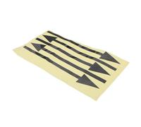 CORHAD 5pcs Reflective Arrow Directional Markers for Mailbox with High Visibility Night Safety, PVC Material, Black Colour, Stylish Decorative Sign Decals for Wall and Floor Use