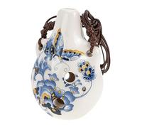 CORHAD 6-hole Ceramic Alto Ocarina Instrument for Beginners, Mid-range Ac Tune Wind Musical Instrument, Suitable for Children Practice and Learning