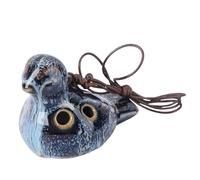 CORHAD 6 Hole Ceramic Ocarina Bird Shape Music Instrument, Portable Ocarina Musical Tool for Beginner and Performer, Easy to Play Ergonomic Design Bird Decor Random Color