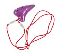 CORHAD 6 Holes Mini Ocarina Purple Creative Musical Instrument for Beginners with Adjustable Neck String