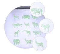 CORHAD 60pcs Luminous Animal Wall Stickers for Bedroom Glow Dark Creature Shape Decals DIY Home Wall Decoration with Double-Sided Tape Safe for Boys
