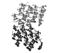 CORHAD 60Pcs Middle Ages Soldier Set with Roman and Medieval Figures Plastic Military Figurines for Historical Play and Education